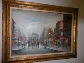 MCM Paris French Market Scene. Purchased in Paris. Signed.