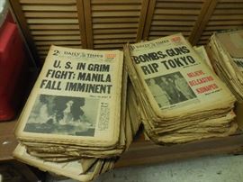 Vintage WW2 New Papers 1944-1945