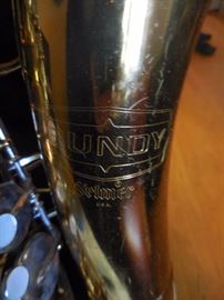 Bundy Selmar Engraved on Saxophone