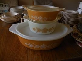 Vintage Pyrex Butterfly Gold