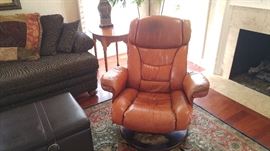 Swivel Leather Chair