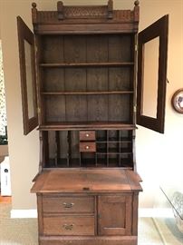 40w x 20d x 91h mahogany secretary 