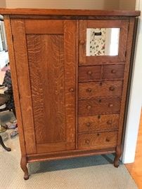 42w x 20d x 62h tiger oak wardrobe 