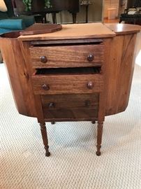 28"w x 14"d x 28"h walnut Queen Anne cabinet