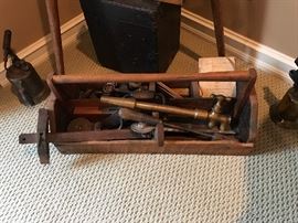 Many antique tools