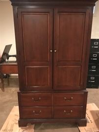 Thomasville cherry cabinet 44"w x 19"d x 73"h