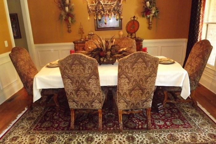 Dining room suite, rug-NOT FOR SALE