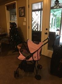 Dog stroller-SOLD, small Christmas tree