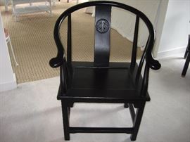 Ebonized wood Chinese chair