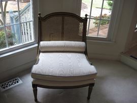French style caned back chair.