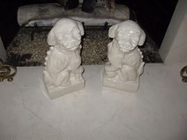 Pair of ceramic Foo dogs