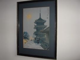 Japanese pagoda scene