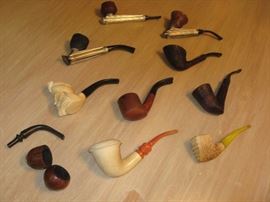 Collection of pipes...Kirsten, briarwoods, Meerschaum