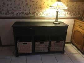 Cabinet w/baskets (may need a little TLC)