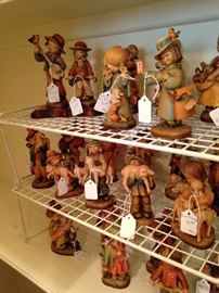 More of the exceptional ANRI hand-carved figures from Italy --- each signed