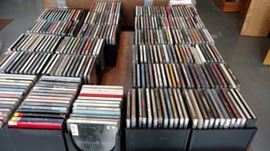 Large selection of DVDs with varied music styles. 