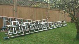 Four Assorted Ladders