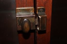 Lock on cabinet