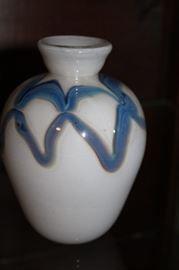 Signed art glass vase