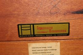 Bruksbo Rosewood Dining table made in Norway