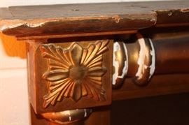 Detailing of ornate guild mirror purchased in New Orleans