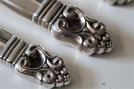 Detailing of Royal Danish flatware