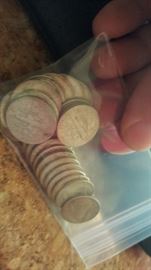 Bag o' dimes! 1963-1964 dimes