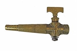 19th Century Antique French Tap/Spout w/ Engaved "Victory Cross"