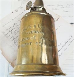 Antique 19th Century Imported French Brass Paraffin Oil Lamp