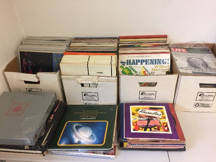 Older vinyl albums...classical and Hawaiian, some 10" records