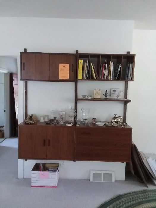 3 piece mid century modern Cado Floating wall unit . 3rd piece not pictured.