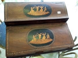 Edwardian Inlaid Document Writing Desk