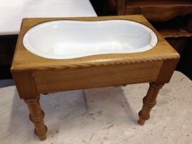 French Oak Potty Bench