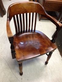 Solid Wood Office Arm Chair