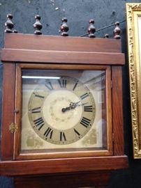 Mahogany Tall Case Clock Face