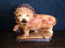 Old Lion Figurine