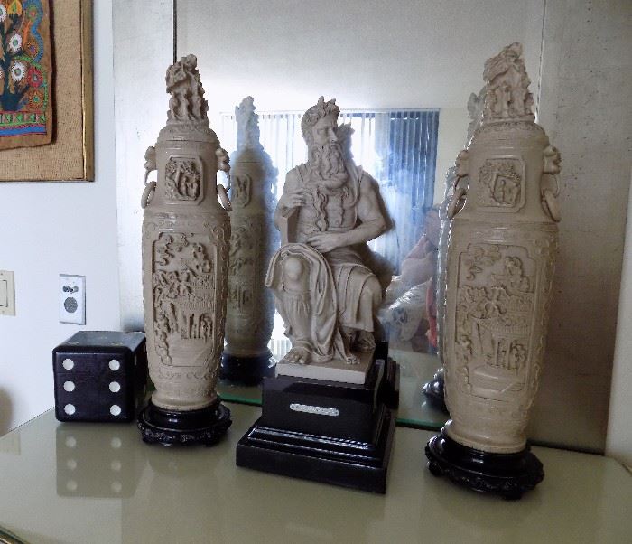 RESIN DECORATIVE CHINESE ART-$30.00 EACH