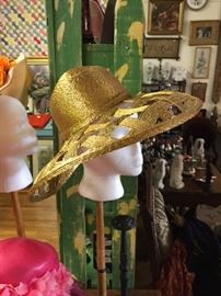 Gold Metallic Hat