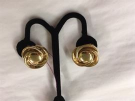 Large 14kt Clip Earrings