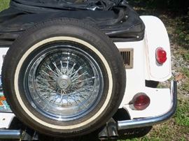 View of spare tire