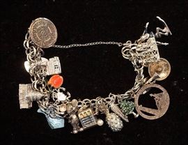 Sterling charm bracelet
