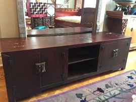 22.5" x 74" Unique low cabinet.