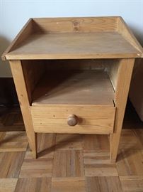 small pine side table