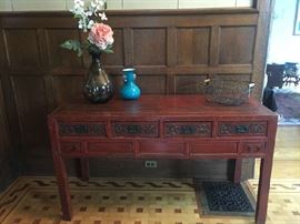 Antique Chinese Desk - Could also be used as a foyer table