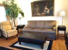 Living Room Couch, tables and chair