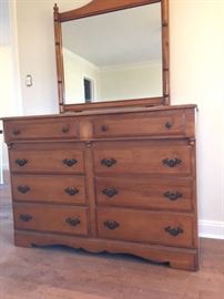 Early American Dresser with mirror