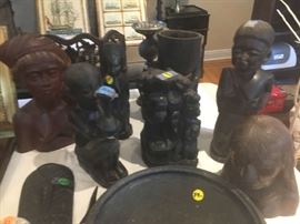 Hand carved African pieces