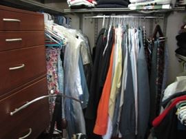 The closet structure - drawers, shelves, structure to attach to your closet brings organization to an area very hard to organize - the entire structure about $230 - original cost almost into four figures.