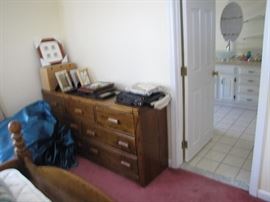 The bureau to go along with the wateer bed and picture frames for your family history to surround you as you sleep rocked by the water waves