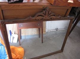 Beautiful mirror with great wood carved detail